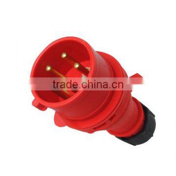 IP44 waterproof CEE industrial plug 16A,380-415V