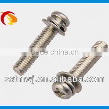 pan head phillip slot combination screw bolt