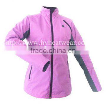 Waterproof 100% Polyester Soft Shell Jacket/Battery Heated Soft Shell Jacket Outdoor