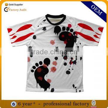 wholesale custom polyester all over print sublimation t shirt, design dry fit full printing sublimated t-shirt