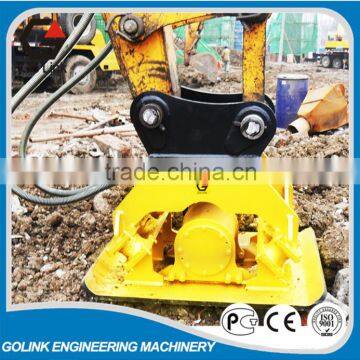 Concrete plate hydraulic compactor for excavator