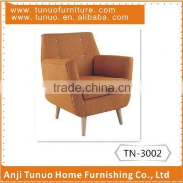 arm sofa,patchwork back with 4 buttons, moveable seat cushion and KD nature rubber wood legs.,TN-3002