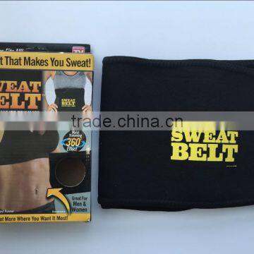 AS SEEN ON TV SWEAT BELT PREMIUM WAIST TRIMMER THE BELT THAT MAKES YOU SWEAT