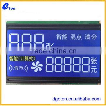 LCD screen for money-counting machine