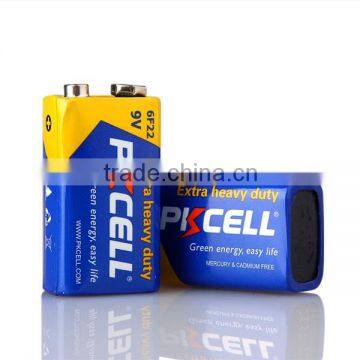 zinc chloride dry battery 9v(6f22) super heavy duty 9v form shenzhen battery manufaturer