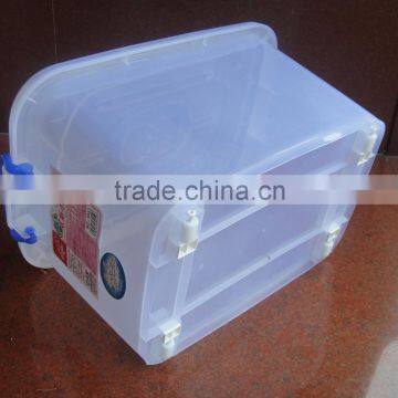 20L 5853 plastic storage box with wheels