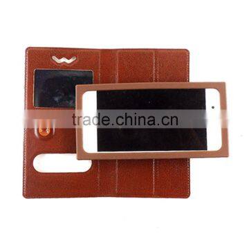 Multiple Sizes Leather Universal Rotating Case Cover for 4.5 Inch Cellurar Wholesale photo-2