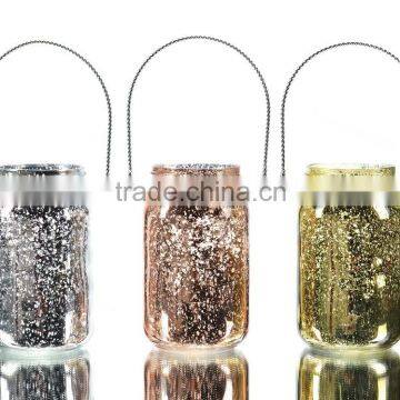Mercury Candle Holder With Metal Handle
