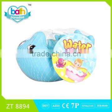 2016 New Item!Eco-friendly PVC big dolphin+4 small dolphin baby bath learning toy ZT8894