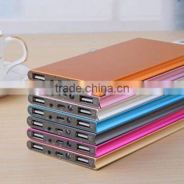 2016 Universal metal shell 8000mAh USB battery charger