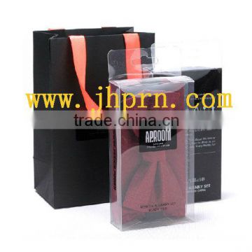 plastic packaging box for bow tie with paper bags