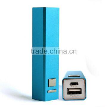 Factory Price Power Bank 2600mAh Rechargeable With Stainless Steel for Apple IPhone 6S