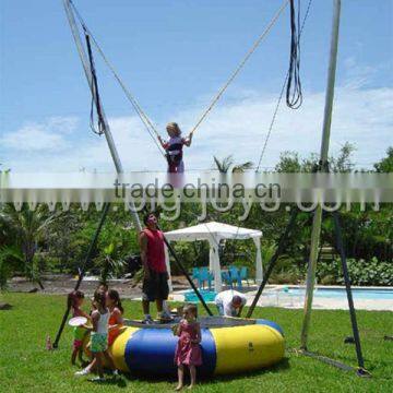Single inflatable bungee jumping trampoline for sale