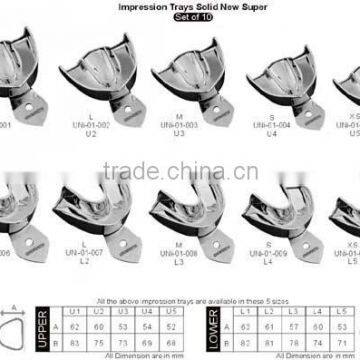 Dental Impression Tray Set Of 10