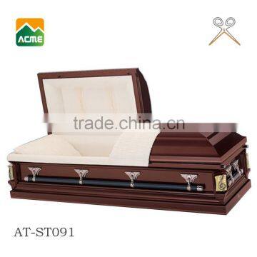 trade assurance supplier reasonable price 22 gauge steel casket