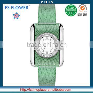 FS FLOWER - SWF059 Leather-Wrapped Watches Case Beautiful Novelty Fashion Ladies Wrist Watch photo-3