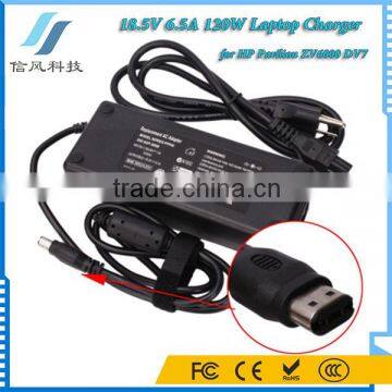 100-240V 1.8A 50-60Hz for HP Laptop 18.5V 6.5A 120W AC/DC Adapter Power ZV6000 DV7 ZV6000