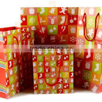 Wholesale Handmade Matt Lamination Christmas Packaging Gift Bags With Handles photo-4