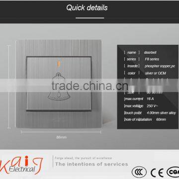 Factory Price Door Bell Wall Mounted With Brush Stainless Steel Types photo-4