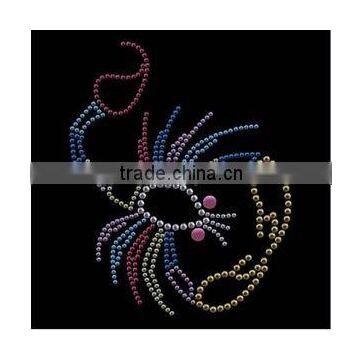 dragonfly hot fix motif,heat transfer,rhinestone motif