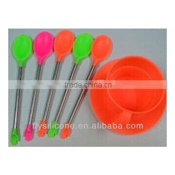 Fei Aoda Technology Food Grade Coffee Tools Coffee Silicone 3pcs Spoons photo-2