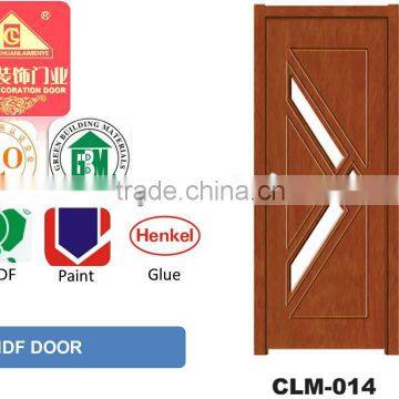 mdf pvc glass door for south america