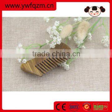 FQ Wholesale wooden hair moustache curved comb