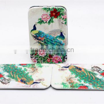 Epoxy dome rectangle pocket mirror