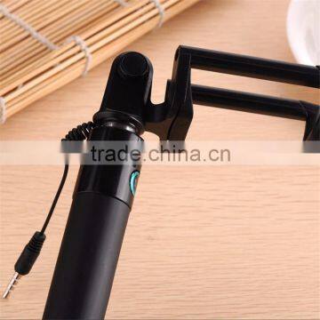 new 2016 factory wholesale monopod selfie stick with bluetooth shutter button