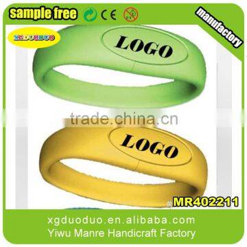Logo Printed Charm Slap Cheap Custom Silicone Bracelets photo-4