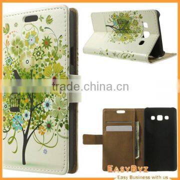 Factory price for samsung galaxy a3 mobile leather case