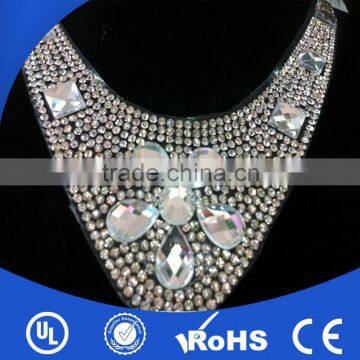 New style crystal wholesale bridal wedding dress sew on rhinestone motifs