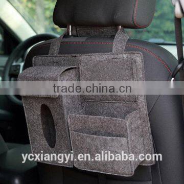 Felt Simple Car Back Seat Organizer, Travel Toy Diaper Car Back Seat Storage Bag Organizer for Baby Nursery