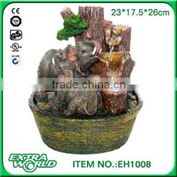 resin crafts elephant fountain / elephant water fountain