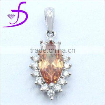 Zircon Jewellery 925 Pendant Sterling Silver marquis zirconia pendant