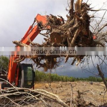 Hitachi zx225 hydraulic rotating log grapple