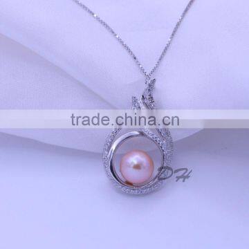 Beautiful Freshwater Pearl Pendant /silver Pearl Jewelry photo-3