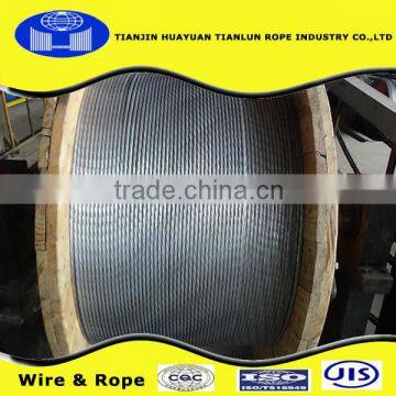 8mm1*19 galvanized steel wire rope for cable from tianjin huayuan