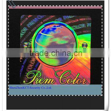 High security 2d/3d type hologram holographic sticker