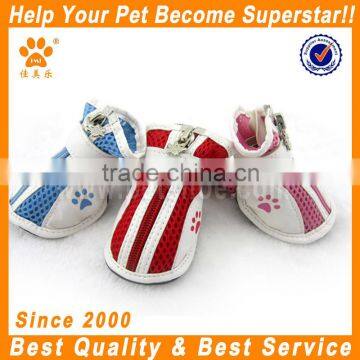 Fashion PU leather dog boots with rubber sole