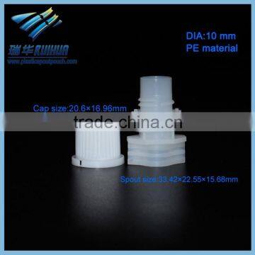 Shantou cheap plastic spout cap doypack bag