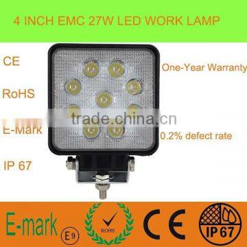 27W 12V 24V LED Working Light,LED Car light Square LED Motor Light