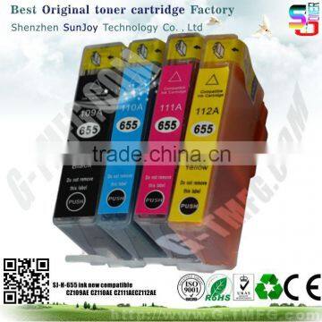 Wholesale Printer Ink Cartridge Compatible CZ109AE	655 for HP Deskjet Ink Advantage 3525 e-All-in-One Printer (CZ275C)