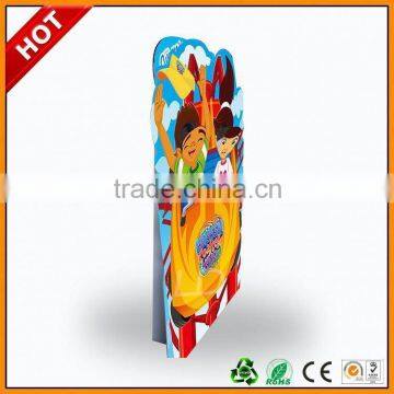 shelf cardboard display poster ,shape standee cardboard ,semi-circle skin care products display standee