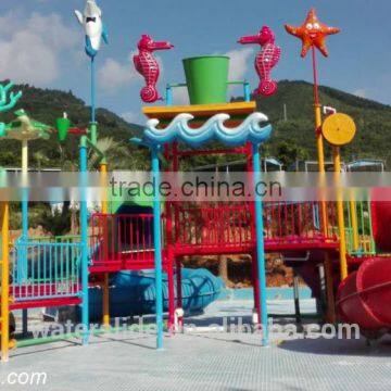 Kids water Playground Play fiberglass Water Park slides equipment