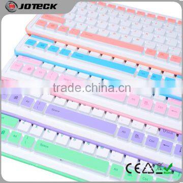 Colorful 103 keys USB slim silicone rubber keyboard---JK103A