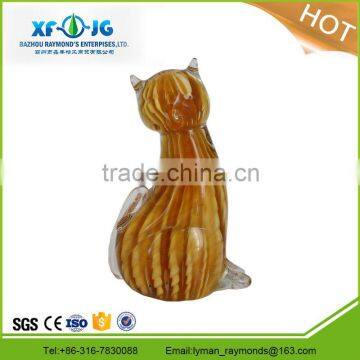 Murano glass cat, glass animal figurine