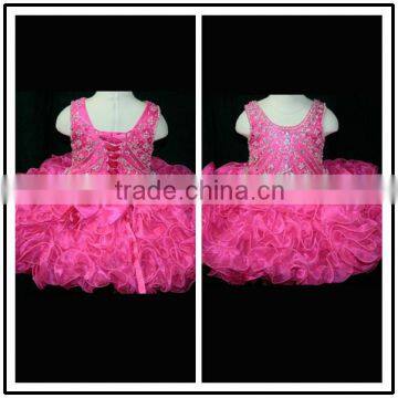 Sleeveless Design A Line Puffy Mini Custom Made Vestidos Flower Little Girl for Wedding Parties TF008 flower girl tulle dress