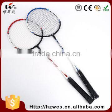 Super Durability PU Conjoined Iron Alloy Badminton Racket For Practice