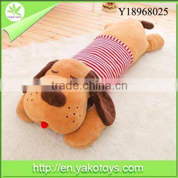 65CM stuffed plush brown stuffed plush dog for valentine